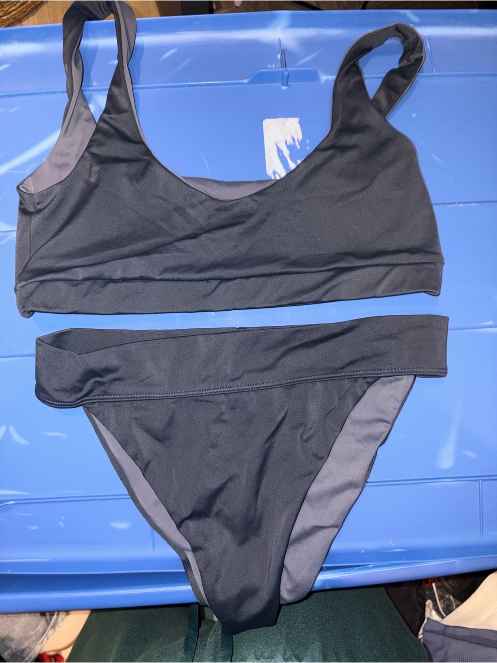 Women’s Reversible Tribe Kelley  Black Two-Piece Swim Set
